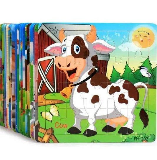 Wooden jigsaw puzzle toy - www.Shopthatapp.com