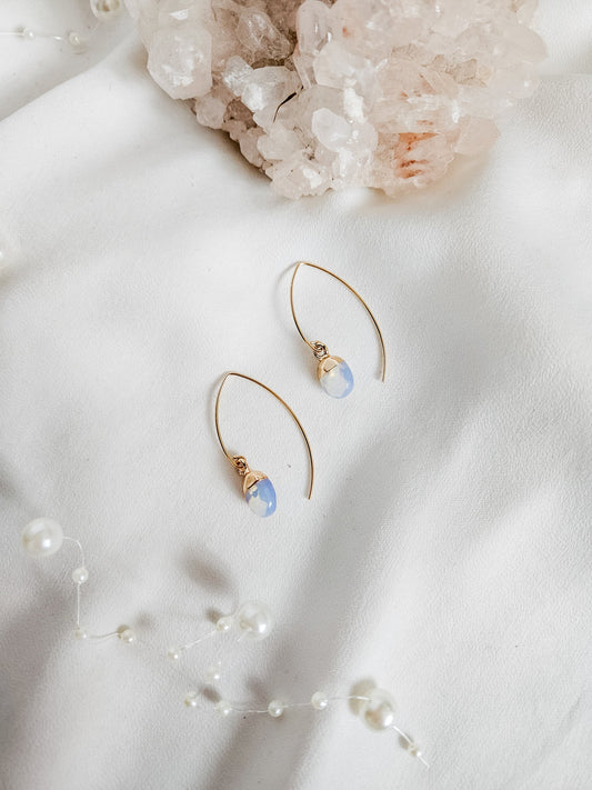 Boucles d'oreilles goutte de rosée