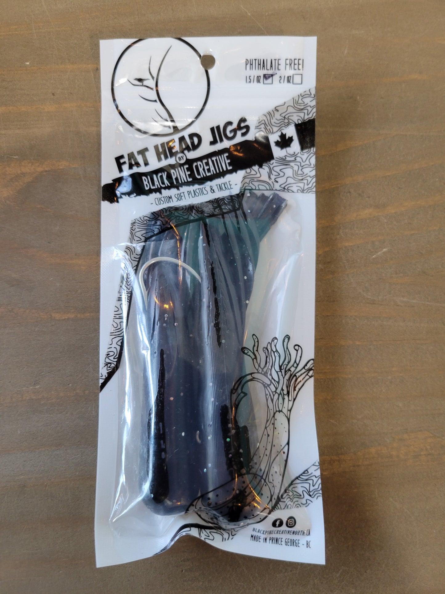 Black Pine 5" 1,5 oz Tube Jigs 2/pk