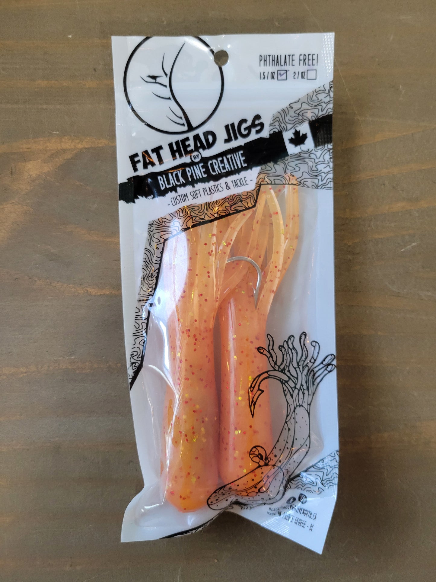 Black Pine 5" 1,5 oz Tube Jigs 2/pk