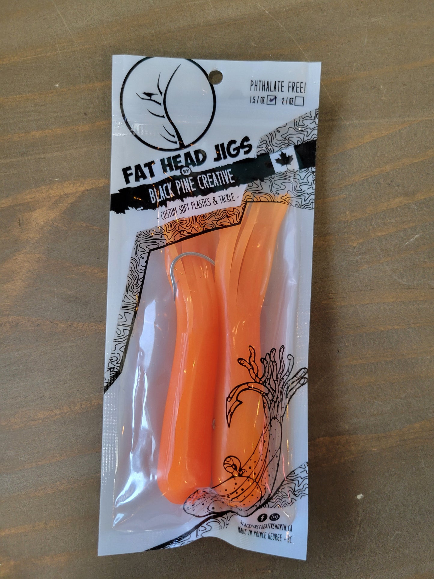 Black Pine 5" 1,5 oz Tube Jigs 2/pk