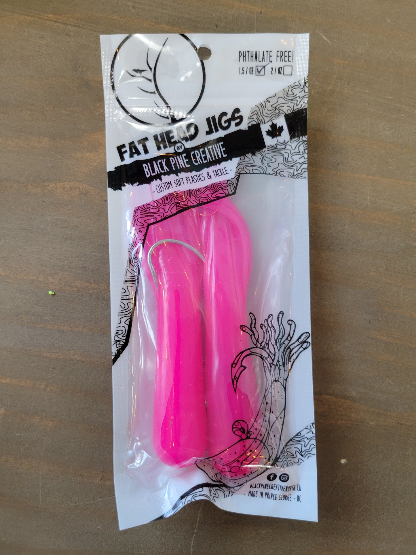 Black Pine 5" 1,5 oz Tube Jigs 2/pk
