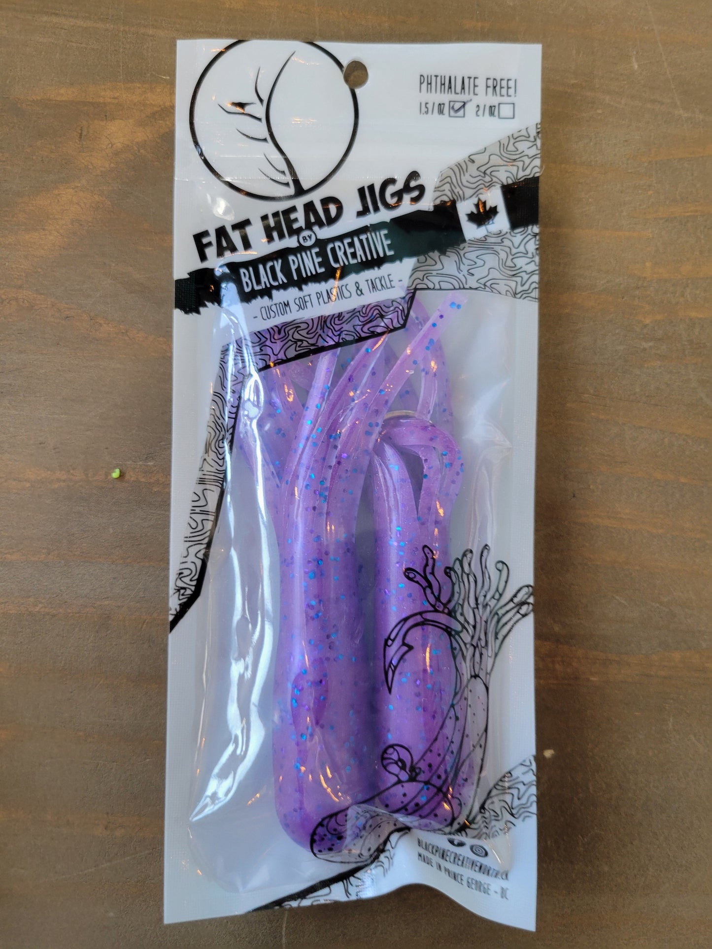 Black Pine 5" 1,5 oz Tube Jigs 2/pk