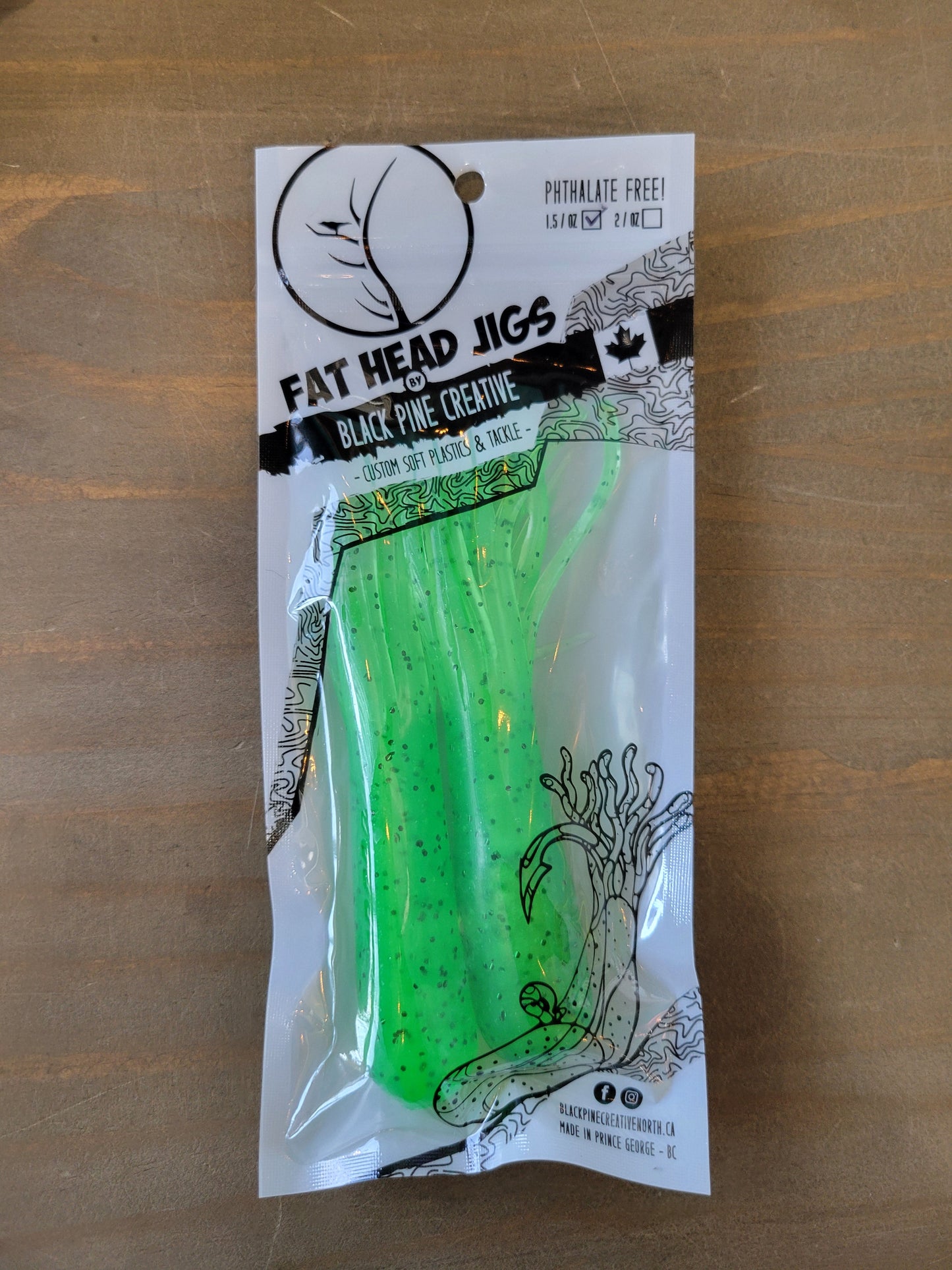 Black Pine 5" 1,5 oz Tube Jigs 2/pk