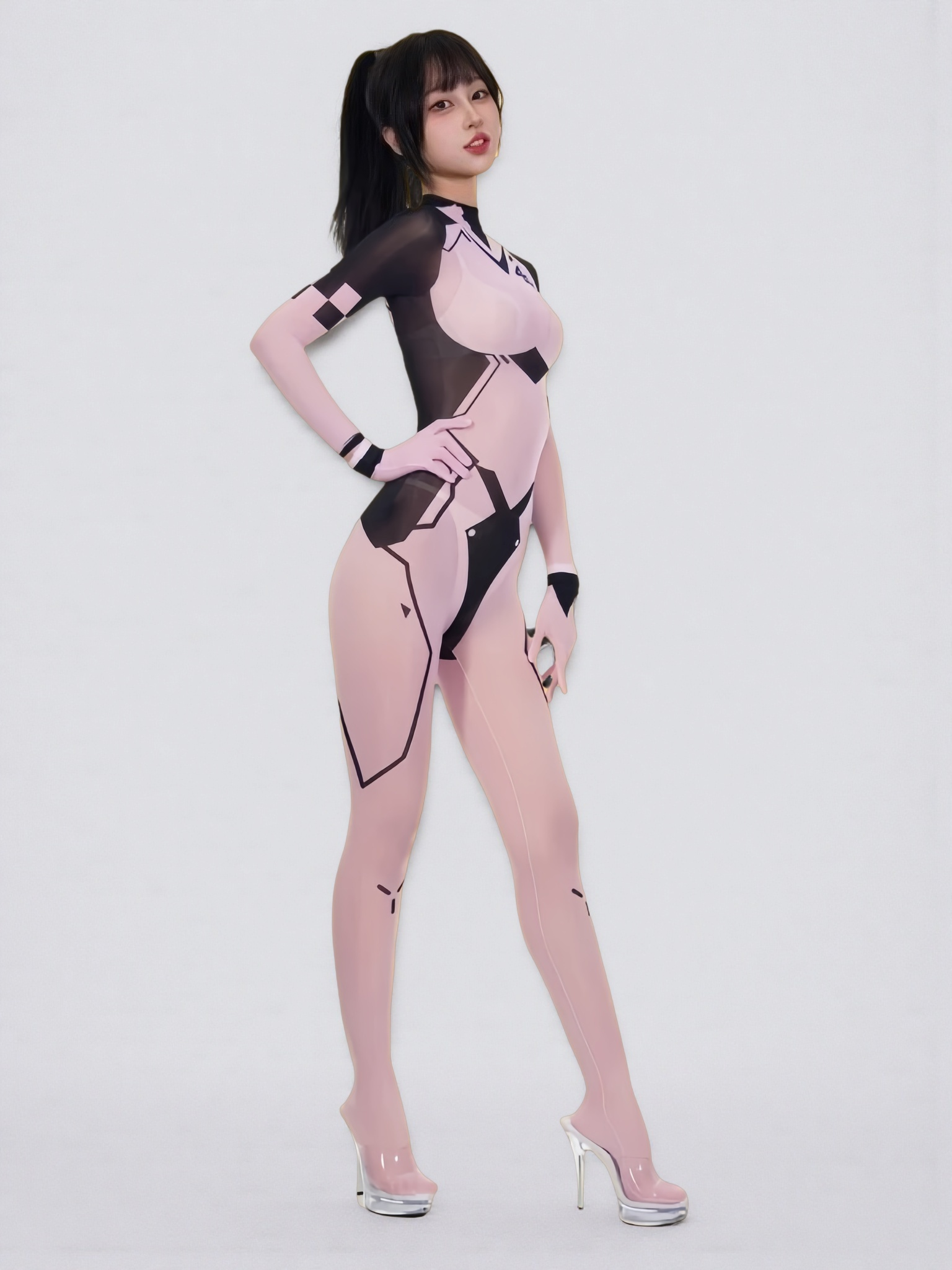 Anime Sci-fi Sheer 10D Nylon Full Bodysuit See Through Body Stocking Lingerie - www.Shopthatapp.com