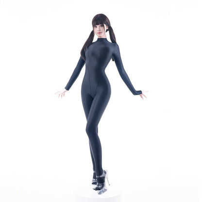 Spandex Nylon See Through Sheer Full Bodysuit Zentai Shinny Cosplay Suit - www.Shopthatapp.com