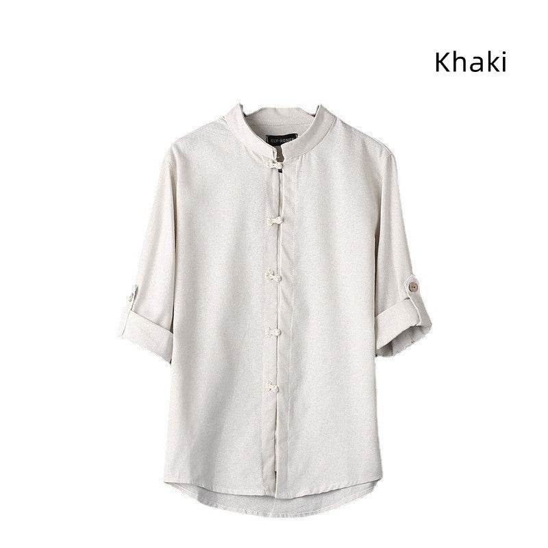 Men's Linen Vintage Plus Size Shirt - www.Shopthatapp.com