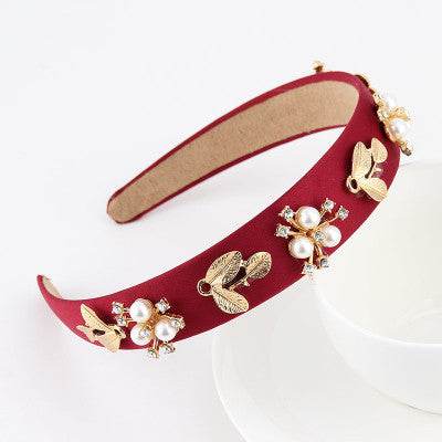 Headband Pearl Rhinestone Hair Accessories - www.Shopthatapp.com