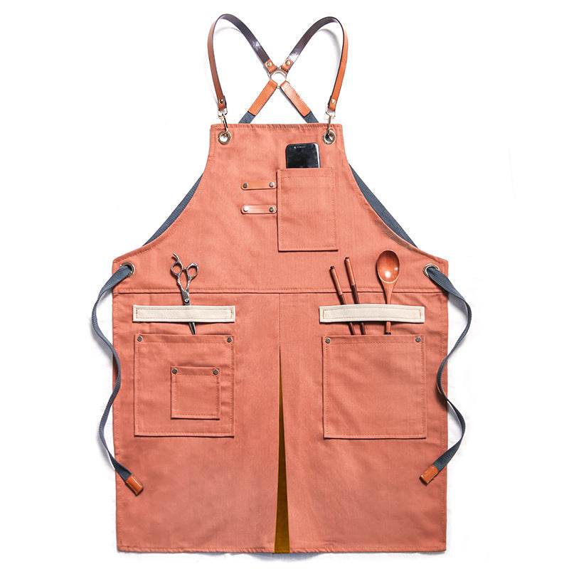 Hair Stylist Cake Shop Barista Men And Women Flower Shop Workwear Denim Apron Jeans - www.Shopthatapp.com