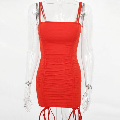 Articat Spaghetti Strap Sexy Backless Women Summer Dress Strapless Bodycon Bandage Party Dresses Vestidos Club Mini Dress - www.Shopthatapp.com