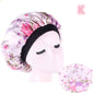 Beauty print Satin Silk Hair Bonnet for sleeping - www.Shopthatapp.com