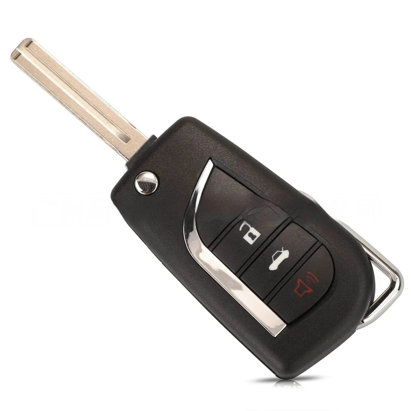 Folding Key Shell Camry Reeling Ruizhi Highlander Remote Control Key Shell 4 Keys - www.Shopthatapp.com