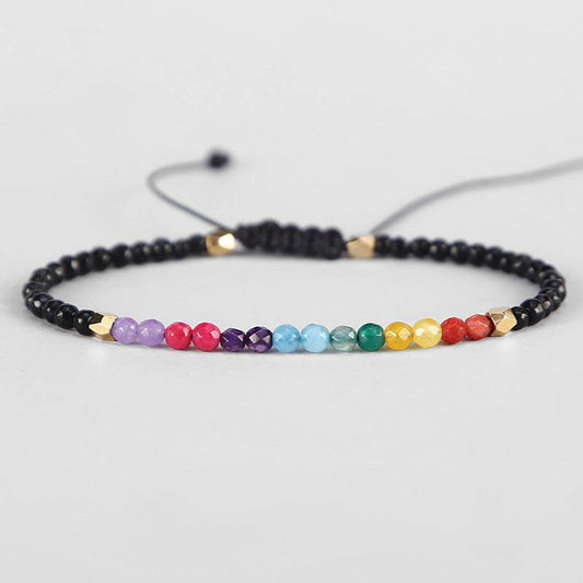 12 Constellation Lucky Stone 3MM Seven Chakra Bracelet - www.Shopthatapp.com
