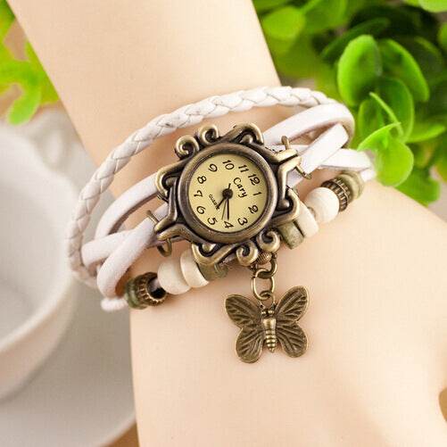 Cowhide winding bracelet watch - www.Shopthatapp.com