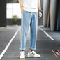 Men Casual pants Denim Jeans trousers, wide-leg pants - www.Shopthatapp.com
