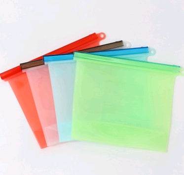Reusable Silicone food storage bag vacuum sealed bag