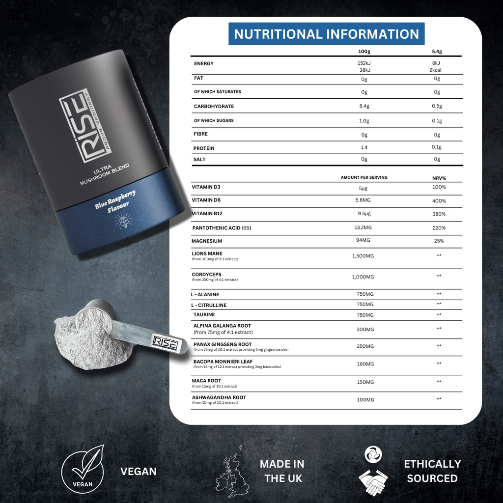 ULTRA MUSHROOM BLEND BLUE RASPBERRY FLAVOUR - www.Shopthatapp.com