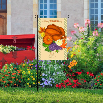 1Pc Garden Flag Stand Flagpole Weatherproof Wrought Iron Coated Yard Flag Holder For Yard Flag Party Banner Fits 11.8x17.7in Flag For Christmas Halloween Outdoor Decoration - www.Shopthatapp.com