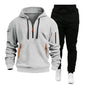 Men's pocket Half Zipper Hoodie Sweatshirt Pullover Sportswear - www.Shopthatapp.com