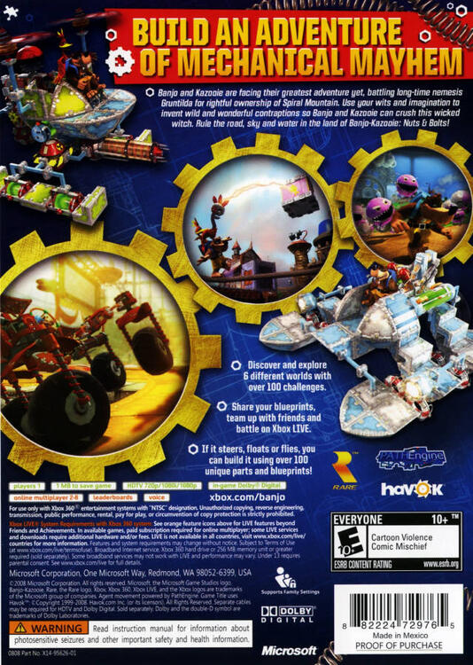 Banjo-Kazooie: Nuts & Bolts [With Map] (usagé) - www.Shopthatapp.com