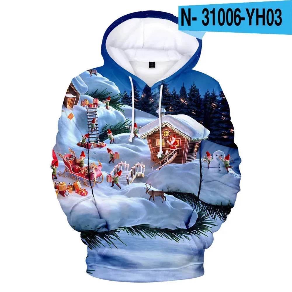 New Funny Christmas Printed Hoodie sweatshirt - www.Shopthatapp.com