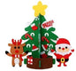 DIY Felt Christmas Tree New Year Toddler Kids Handmade Gift Toys Door Wall Hanging Ornaments Holiday Party Home Decor Set