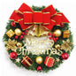 Christmas Wreath Clover Wreath Natural Pine Decorative Christmas Garland with Frost - www.Shopthatapp.com