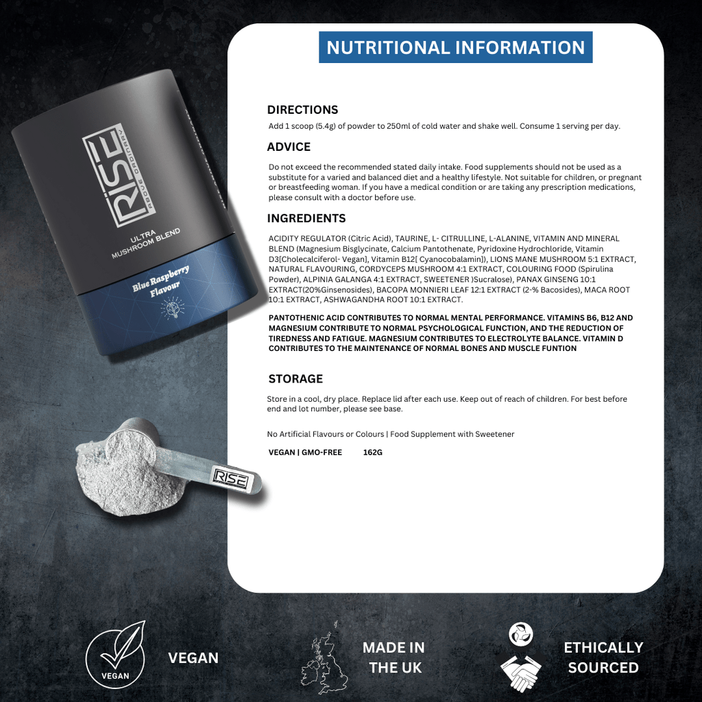 ULTRA MUSHROOM BLEND BLUE RASPBERRY FLAVOUR - www.Shopthatapp.com