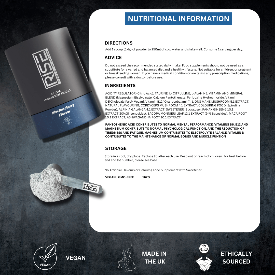 ULTRA MUSHROOM BLEND BLUE RASPBERRY FLAVOUR - www.Shopthatapp.com