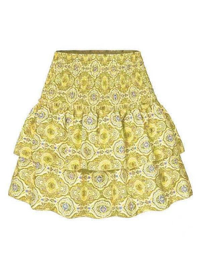 Leisure Versatile Lotus Leaf Women's Mini layered Skirt - www.Shopthatapp.com