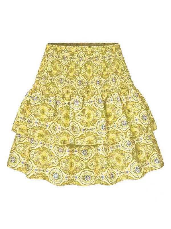 Leisure Versatile Lotus Leaf Women's Mini layered Skirt - www.Shopthatapp.com