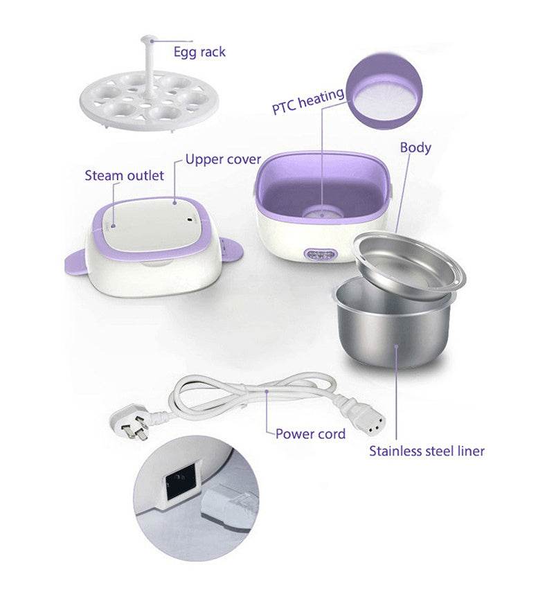 Multi-Function Electric Cooking Lunch Box – Portable & Heated - www.Shopthatapp.com