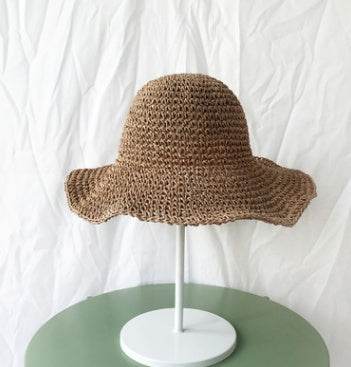 Summer Vacation Beach Outdoor foldable Large Brim Bucket Sun Hat for Women