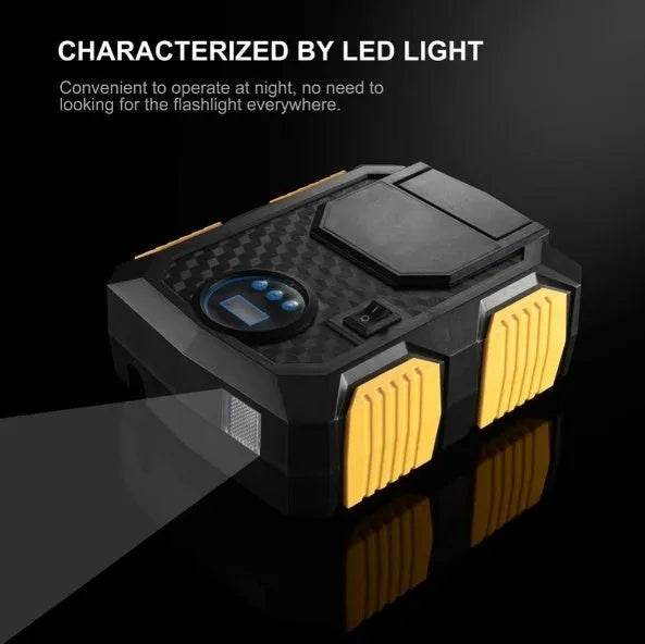 Digital Tire Inflator - DC 12 Volt Car Portable Air Compressor - www.Shopthatapp.com