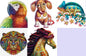 Each Piece Is Animal Shaped Christmas Gift Colorful Elephant Turtle Wooden Jigsaw Puzzles - www.Shopthatapp.com
