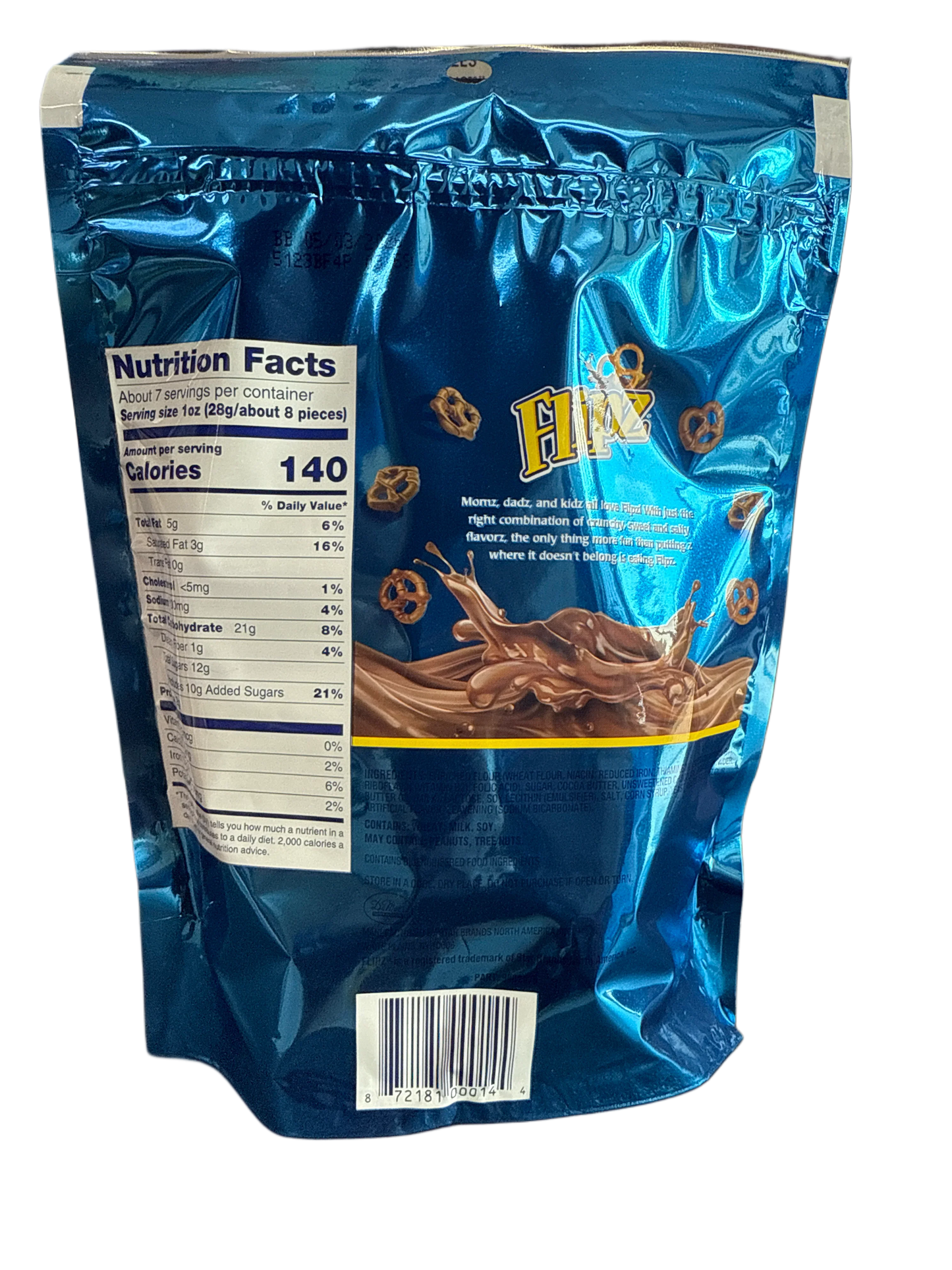 Flipz Milk Chocolate Covered Pretzels 212G - U.S Edition - www.Shopthatapp.com