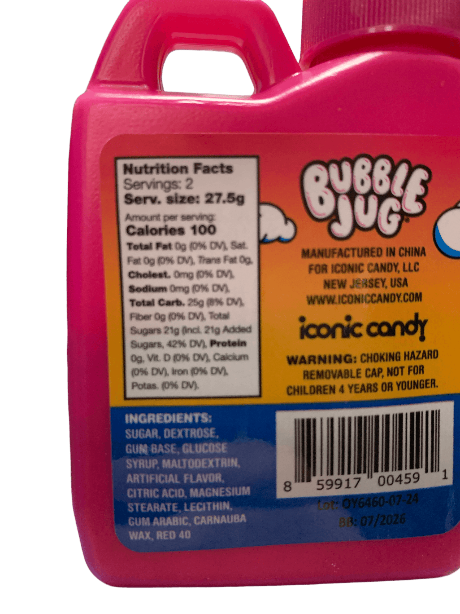 Bubble Jug Tropical Fruit Bubble Gum 27.5G - U.S Edition - www.Shopthatapp.com