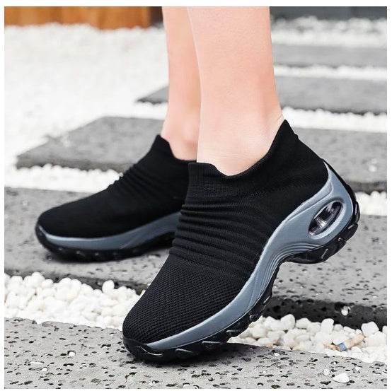 Casual Fashionable Socks Mesh Sneakers No tie sneakers women - www.Shopthatapp.com