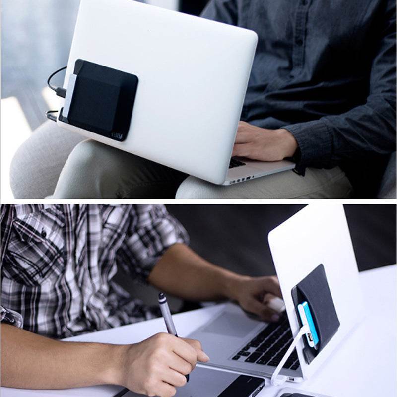 Adhesive Laptop Back Storage Bag Laptop Organizer - www.Shopthatapp.com