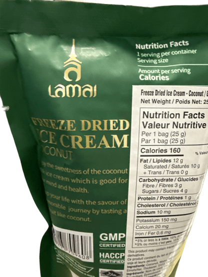 Freeze Dried Ice Cream Coconut 25G - Thailand Edition - www.Shopthatapp.com