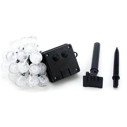 Crystal solar power of the led lamp string lights christmas lights solar garden outdoor decoration for christmas - www.Shopthatapp.com