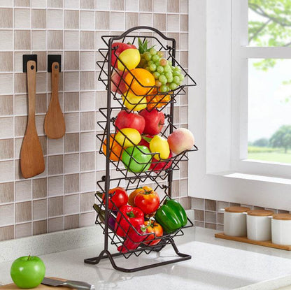 Simple Multi-layer Iron Shelf  Iron Can Be Shaken Storage Shelf Kitchen Organizer - www.Shopthatapp.com