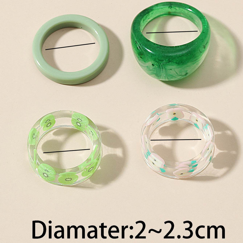 Fashion Transparent Resin Ring - www.Shopthatapp.com