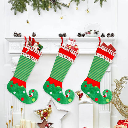 Fashion Simple Christmas Stockings Christmas Elf Decoration - www.Shopthatapp.com