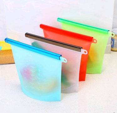 Reusable Silicone food storage bag vacuum sealed bag