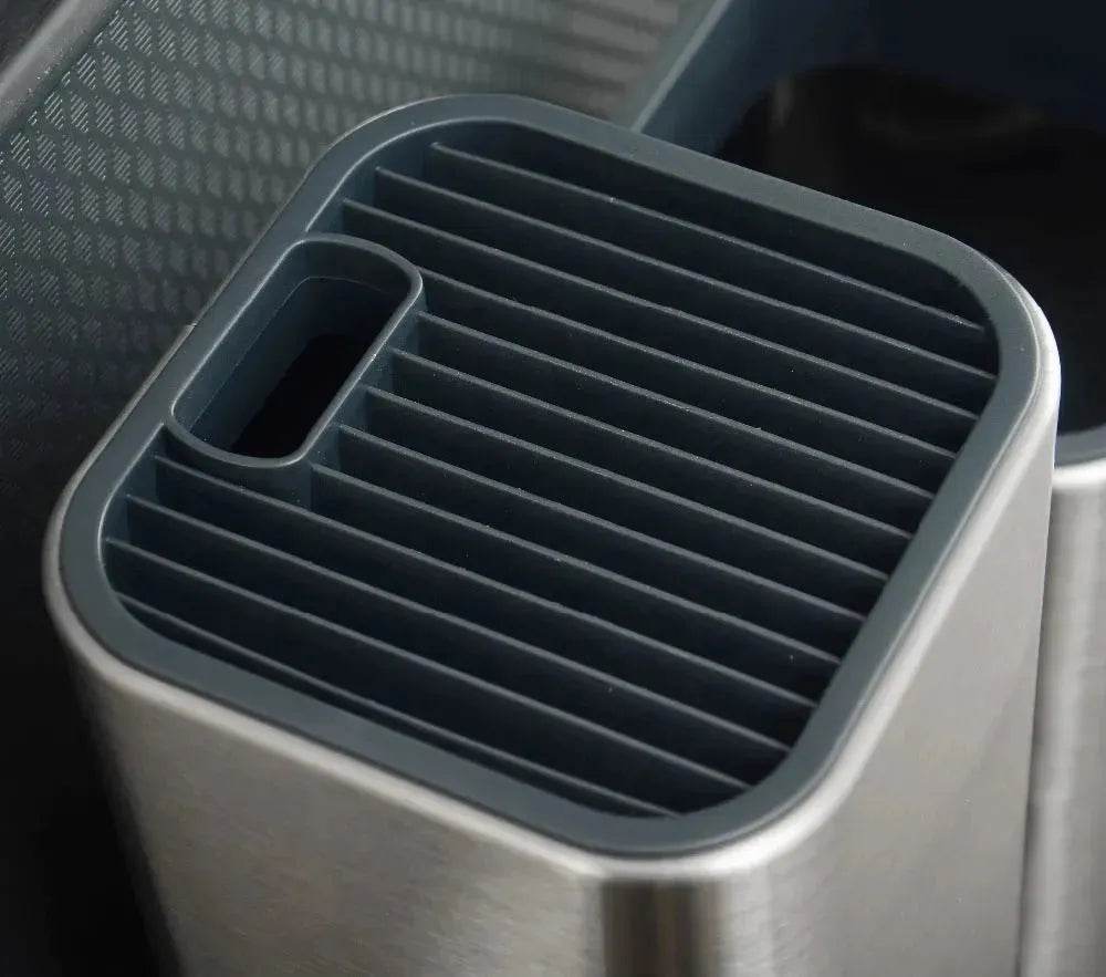 Stainless Steel Kitchen Cutlery Holder Utensils holder - www.Shopthatapp.com