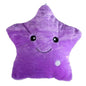 Unique Luminous Pillow Vivid Star Design LED Light Colorful Cushion Stars Plush Pillow Toys Gift For Kids Children Girl - www.Shopthatapp.com