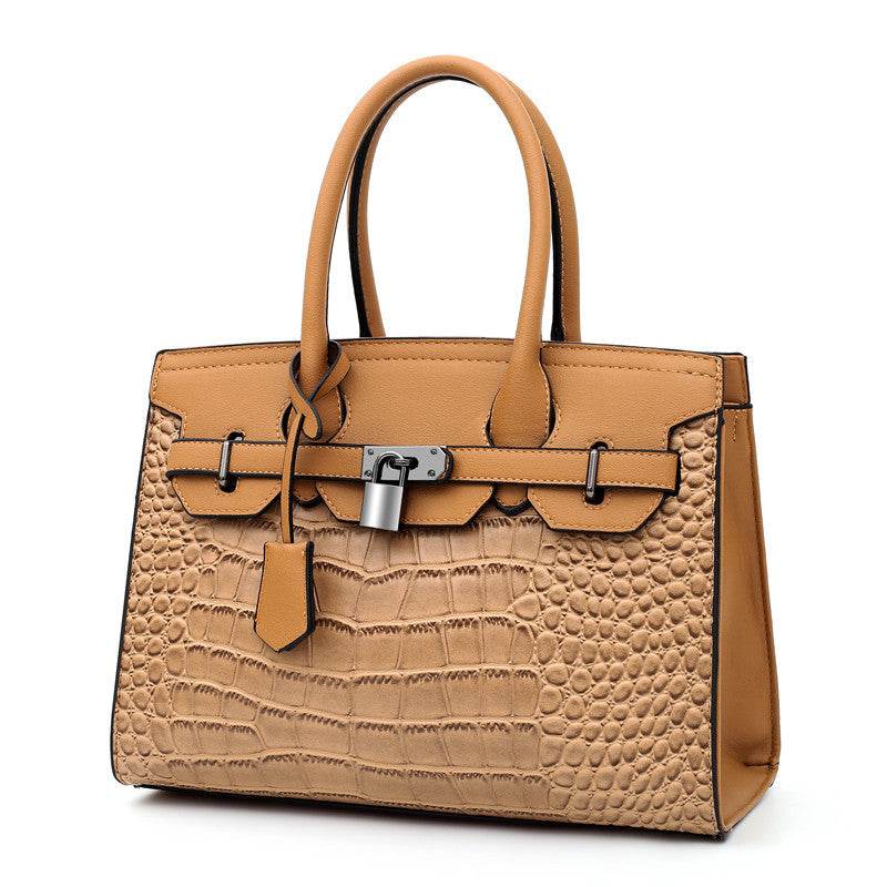 Trendy crocodile pattern Cooperate Work Handbag for Ladies - www.Shopthatapp.com