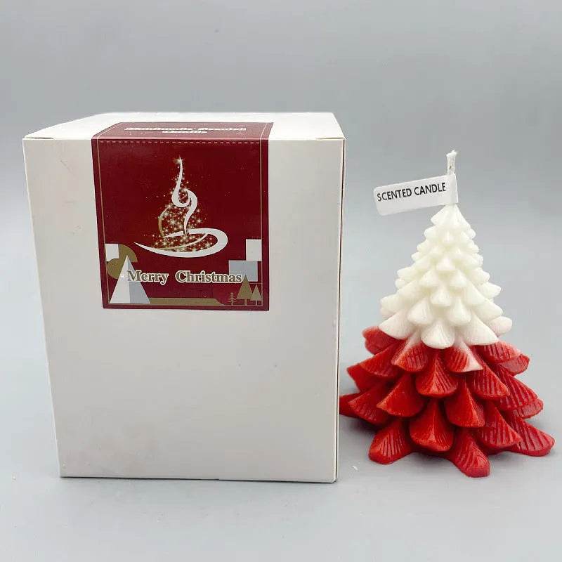 Christmas Tree Silicone Molds For DIY Christmas Creative Atmosphere Decoration Handmade Fragrant Candles - www.Shopthatapp.com