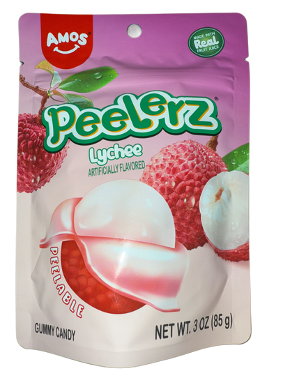 Amos Peelerz Gummy Lychee 85G - U.S Edition - www.Shopthatapp.com
